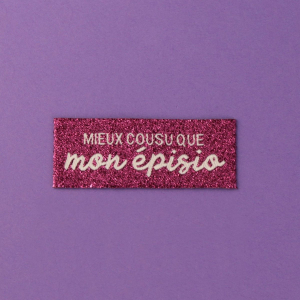 Étiquettes tissées à coudre « mieux cousu que… »