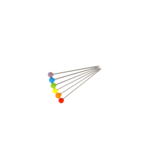 Epingles à tête de verre "Arc en Ciel"