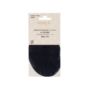 Sew-on suede oval repair patches