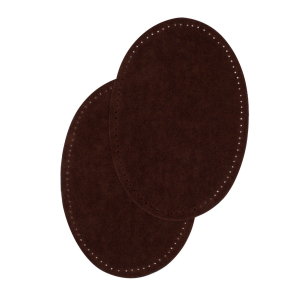 Suede iron on oval repair patches - 4" x 5 1/2"