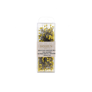 Epingles à tête plastique "ronde" 44 mm assortiment x 40
