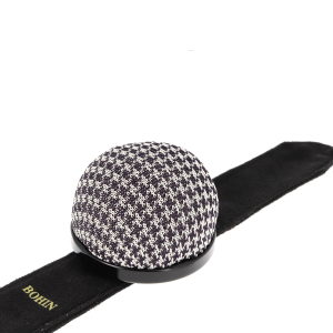 Bracelet pelote motif "pied de poule"