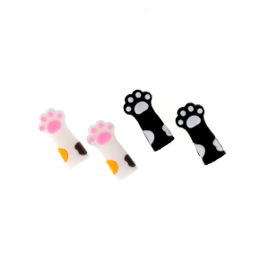 Protège-pointes pour aiguilles à tricoter - Modèle pattes de chat - N°8 à 15 - Assortiment de couleurs