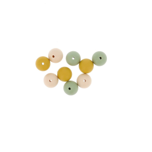 Perles rondes en silicone 15mm
