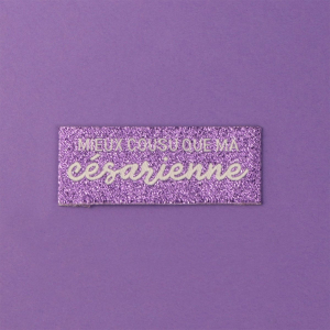 Étiquettes tissées à coudre « mieux cousu que… »
