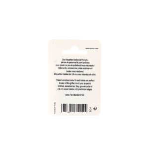 Étiquettes à coudre - Blister x 4