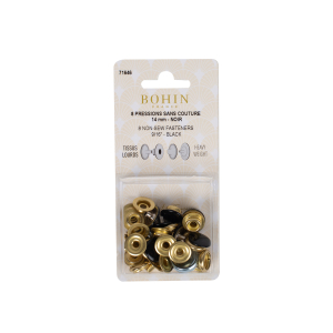 Non-sew fasteners for heavy fabrics