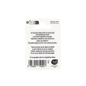 Étiquette à coudre - La dolce vita - Blister de 4 étiquettes