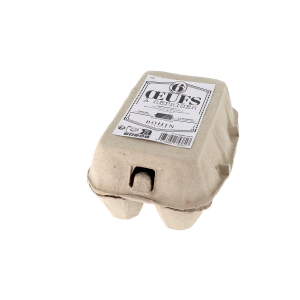 Oeufs à repriser en bois - Boite de 6 (Étiquette en français)