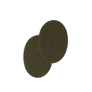 Suede iron on oval repair patches - 4" x 5 1/2"