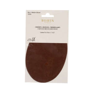 Suede iron on oval repair patches