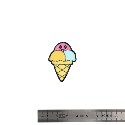IRON-ON-PATCHES "MINIPATCHI" REFILL (x5)-ICE CREAM