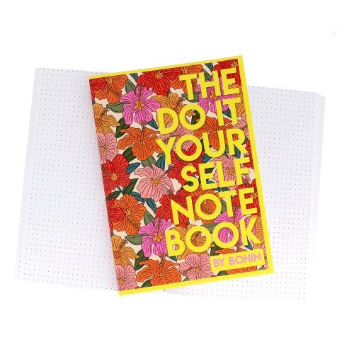 CARNET A5 "DIY NOTE BOOK" - Blossom orange
