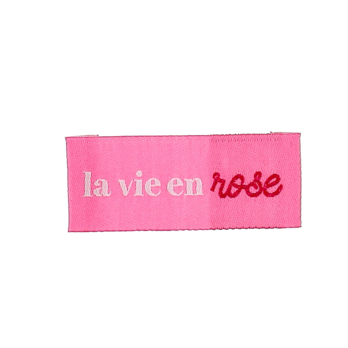 Sew-on label – La vie en rose – Bulk