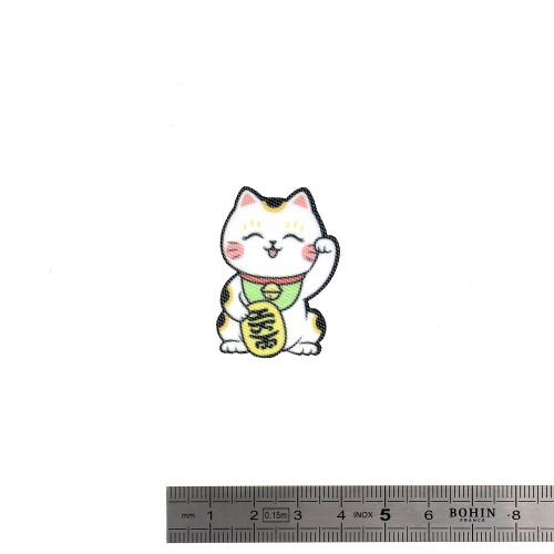 MOTIFS THERMOCOLLANTS "MINIPATCHI" RECHARGE (x5)-CHAT PORTE-BONHEUR