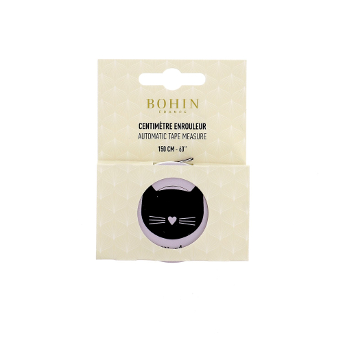 Mètre enrouleur chat coeur 150 cm – BOHIN x Audrey Jeanne   150cm - Blister