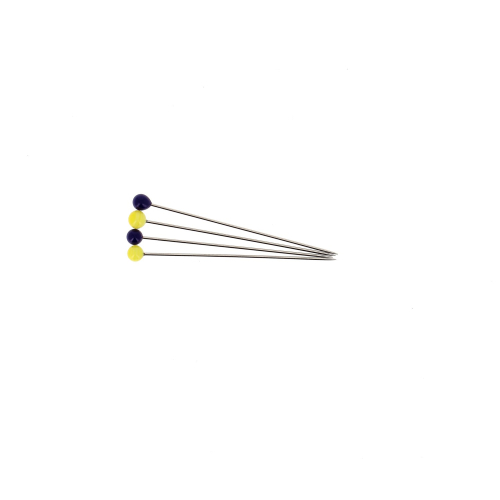 Long super fine pins - Murano glass - 36 mm. (1 3/8") - Ø 0,50 mm.