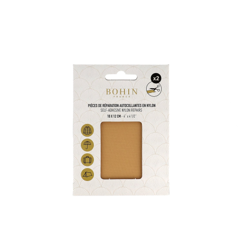 PIECE NYLON AUTOCOL. 2x 10*12cm - CAMEL